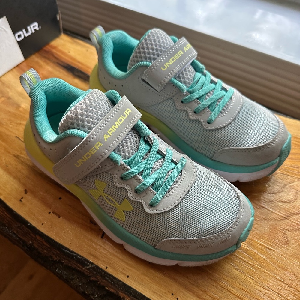 Under Armour Kids' Sneakers in Gray and Yellow